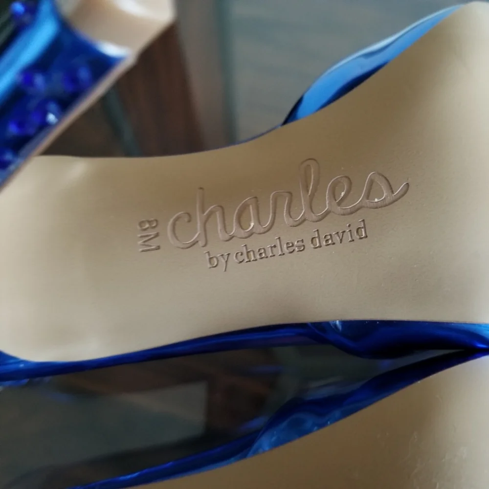 🆕️⬇️Charles by Charles David POISON Stiletto Ankle Strap Pump - Picture 15 of 16